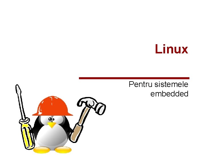 Linux Pentru sistemele embedded 