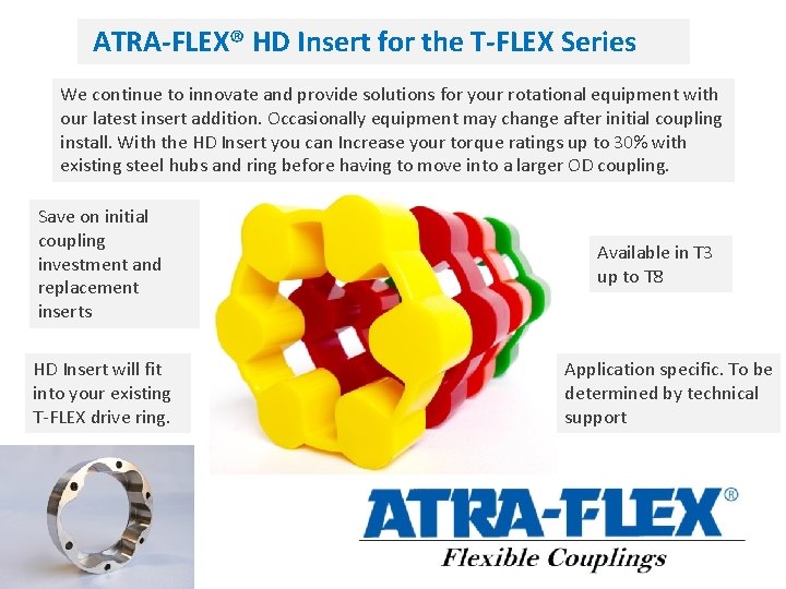 ATRA-FLEX® HD Insert for the T-FLEX Series We continue to innovate and provide solutions