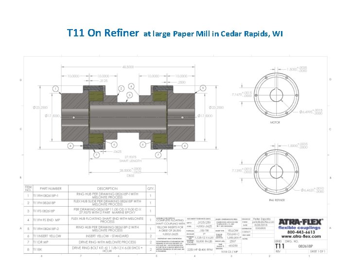 T 11 On Refiner at large Paper Mill in Cedar Rapids, WI 