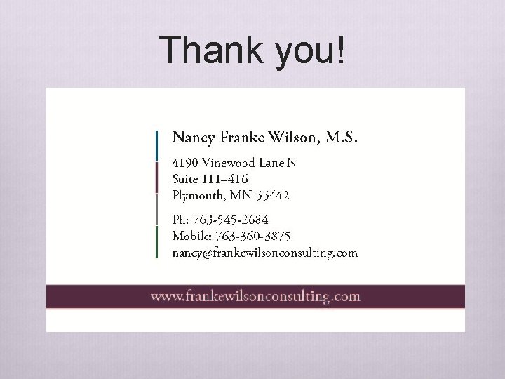 Thank you! Thank you!