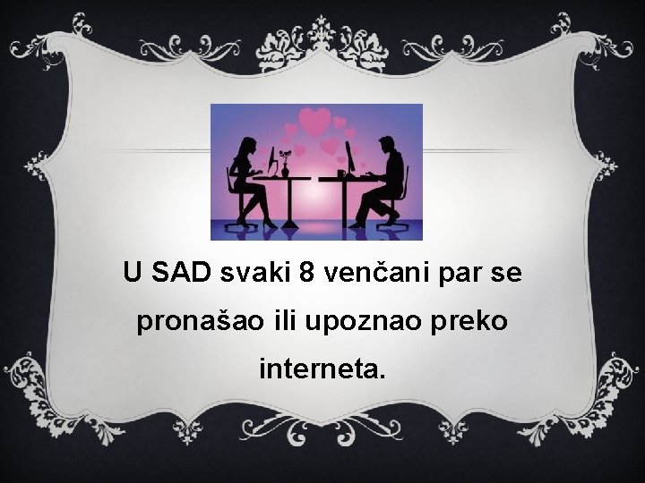 U SAD svaki 8 venčani par se pronašao ili upoznao preko interneta. 