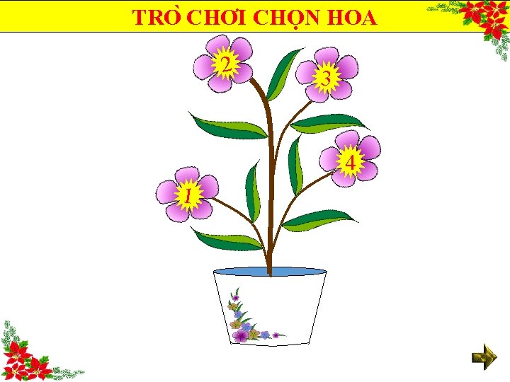 TRO CHƠI CHỌN HOA 2 3 4 1 