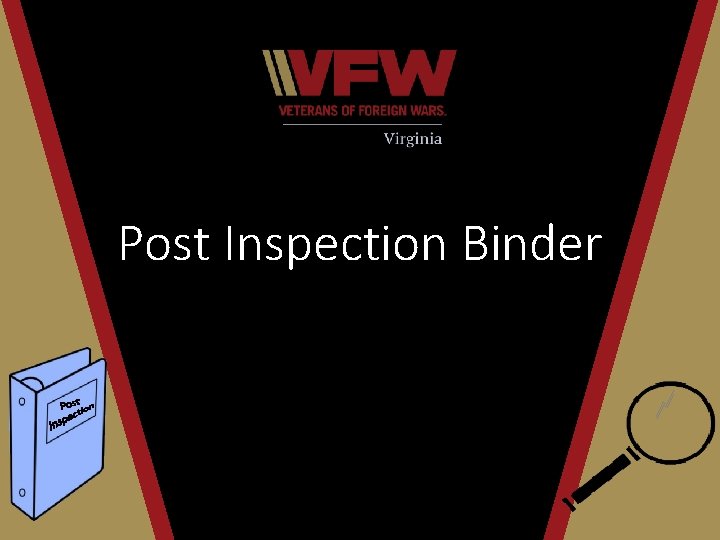 Post Inspection Binder 