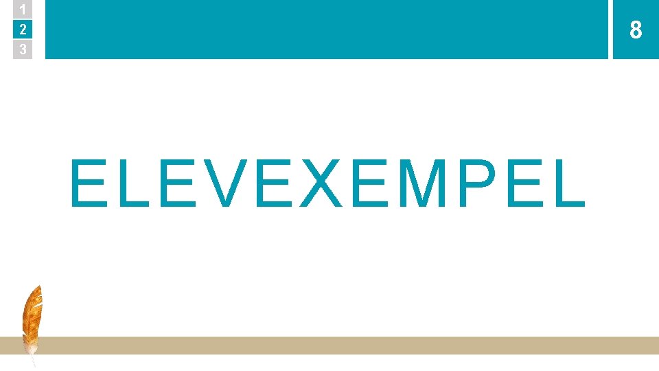 1 2 3 8 ELEVEXEMPEL 