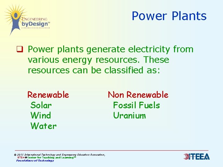 Power Plants q Power plants generate electricity from various energy resources. These resources can Power Plants q Power plants generate electricity from various energy resources. These resources can