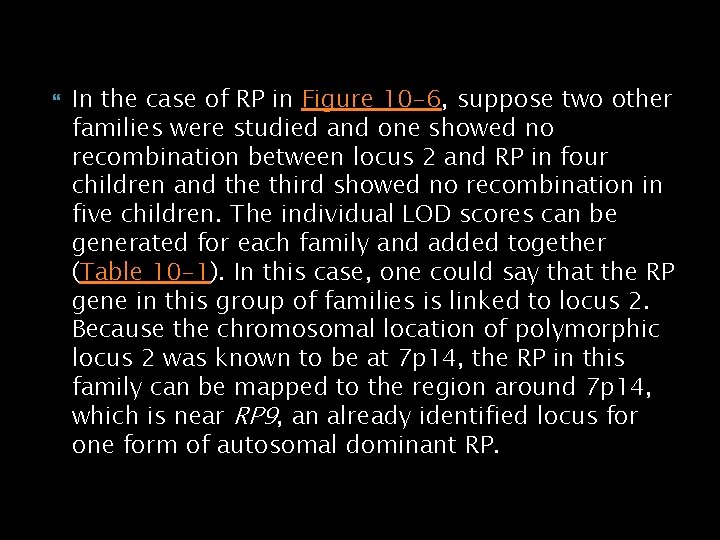  In the case of RP in Figure 10 -6, suppose two other families