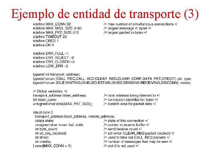 Ejemplo de entidad de transporte (3) 