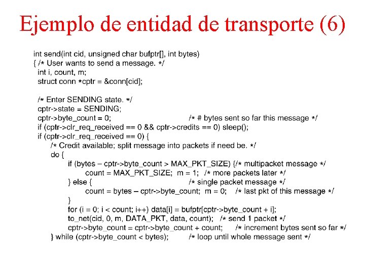 Ejemplo de entidad de transporte (6) 