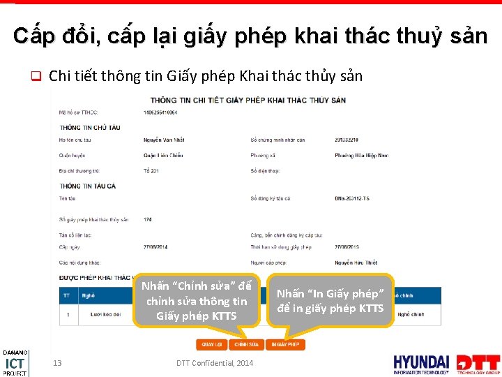 Cấp đổi, câ p la i giấy phép khai thác thuỷ sản q Chi