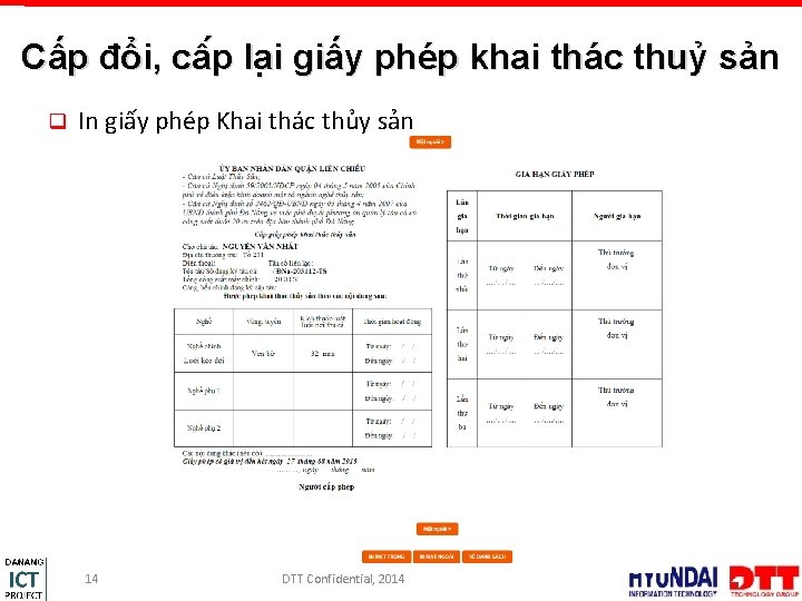 Cấp đổi, câ p la i giấy phép khai thác thuỷ sản q In