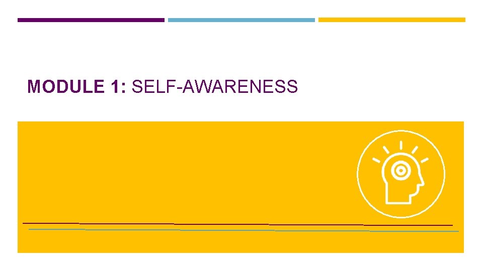 MODULE 1: SELF-AWARENESS 