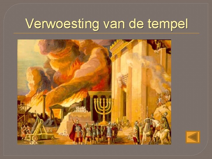 Verwoesting van de tempel 