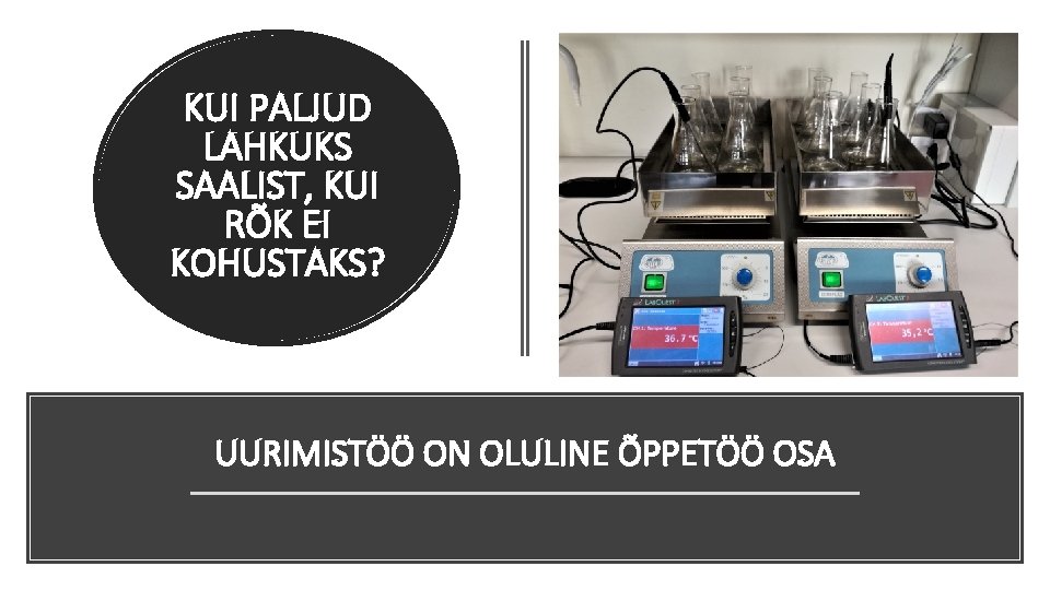 KUI PALJUD LAHKUKS ÕPILASTE JA SAALIST, KUI ÕPETAJATE RÕK EI TOETAMINE KOHUSTAKS? UURIMISTÖÖ ON