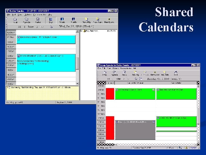 Shared Calendars 