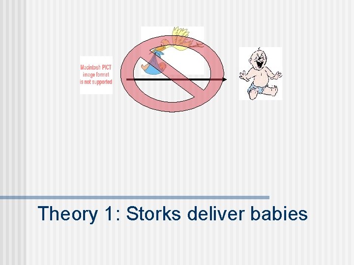 Theory 1: Storks deliver babies 