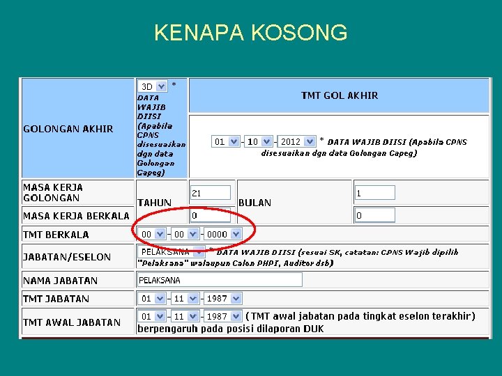 KENAPA KOSONG 