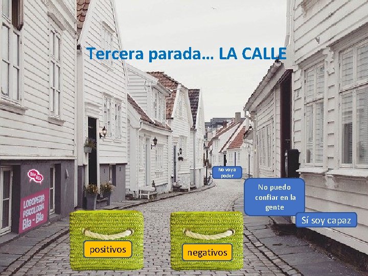 Tercera parada… LA CALLE No voy a poder No puedo confiar en la gente