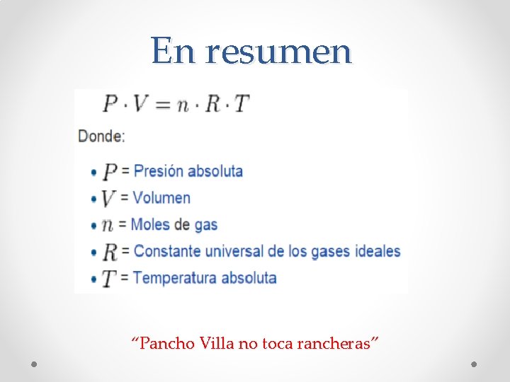 En resumen “Pancho Villa no toca rancheras” 