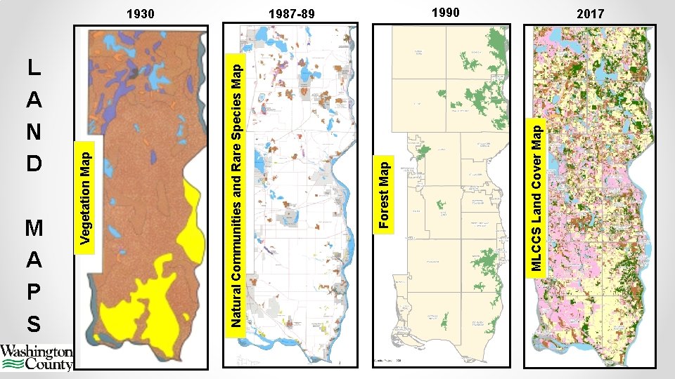 L A N D M A P S 1987 -89 MLCCS Land Cover Map