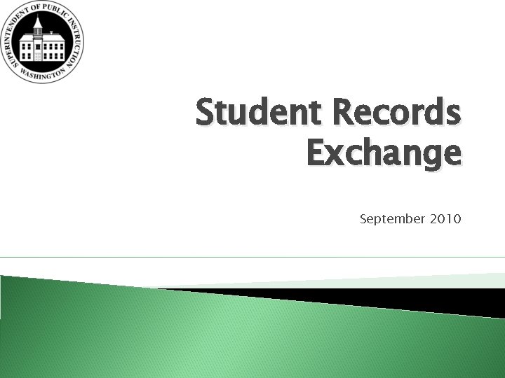 Student Records Exchange September 2010 