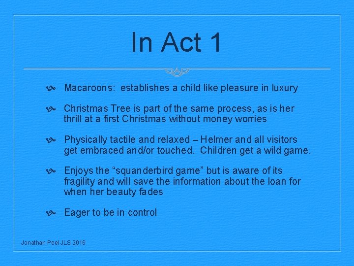 In Act 1 Macaroons: establishes a child like pleasure in luxury Christmas Tree is