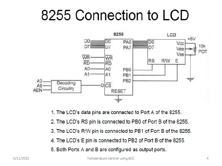 6/11/2021 Temperature control using ADC 4 6/11/2021 Temperature control using ADC 4