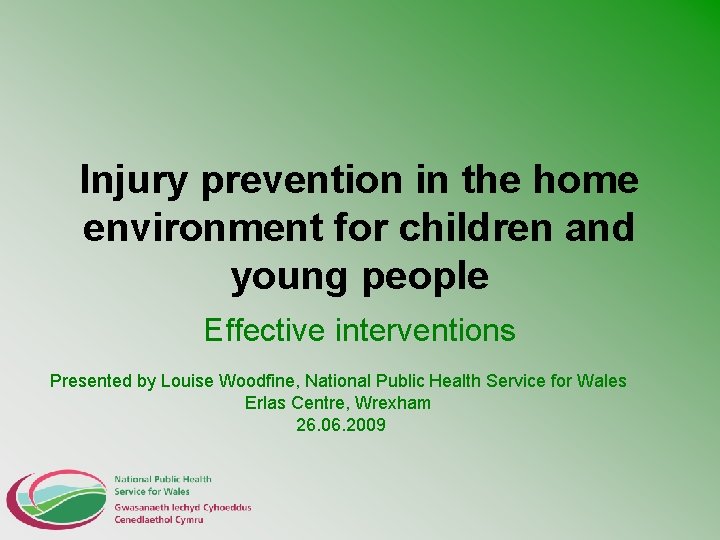 Injury prevention in the home environment for children