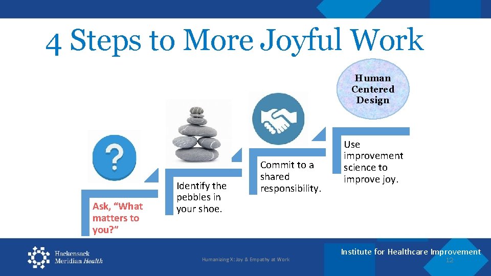 4 Steps to More Joyful Work Human Centered Design Ask, “What matters to you?