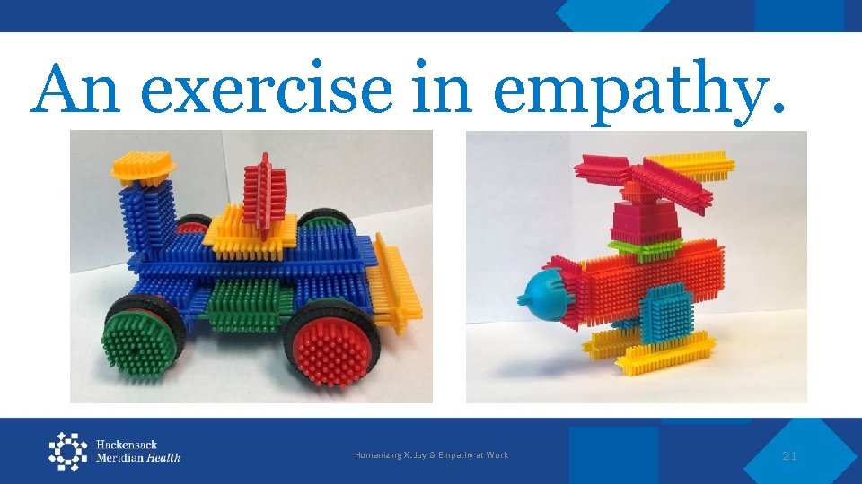 An exercise in empathy. Humanizing X: Joy & Empathy at Work 21 