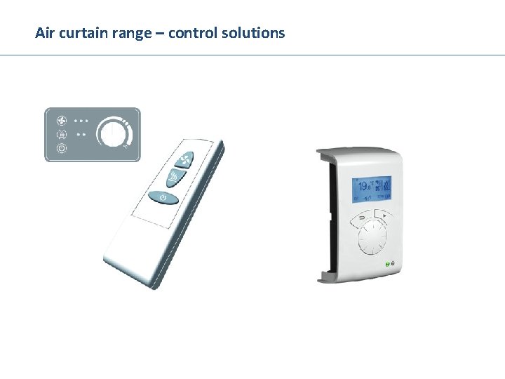 Air curtain range – control solutions 