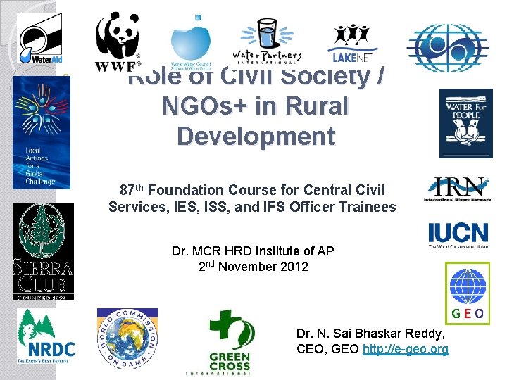 Role of Civil Society NGOs in Rural Development