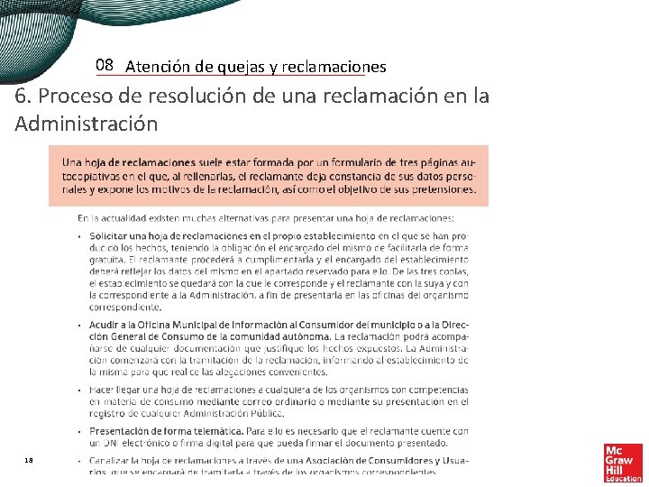 08 Atención de quejas y reclamaciones 6. Proceso de resolución de una reclamación en