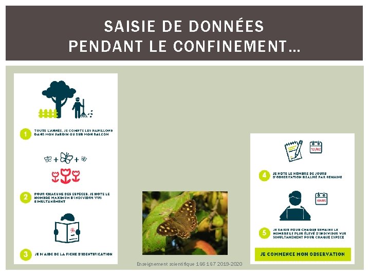 SAISIE DE DONNÉES PENDANT LE CONFINEMENT… Enseignement scientifique 1 G 6 1 G 7 SAISIE DE DONNÉES PENDANT LE CONFINEMENT… Enseignement scientifique 1 G 6 1 G 7