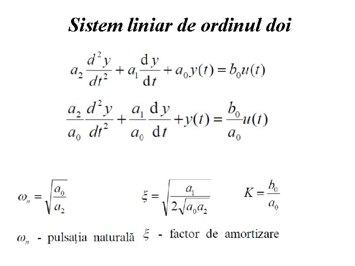 Sistem liniar de ordinul doi 