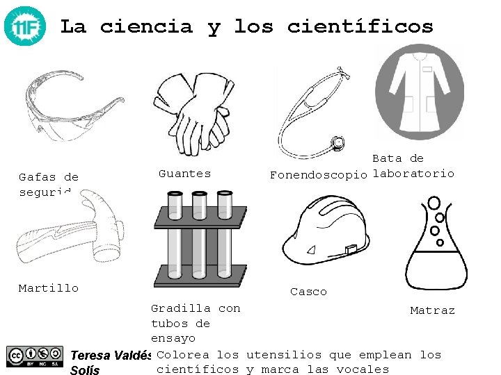 La ciencia y los científicos Gafas de seguridad Martillo Guantes Bata de Fonendoscopio laboratorio