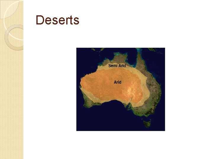 Deserts 