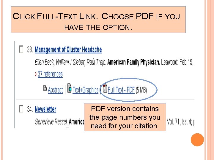 CLICK FULL-TEXT LINK. CHOOSE PDF IF YOU HAVE THE OPTION. PDF version contains the
