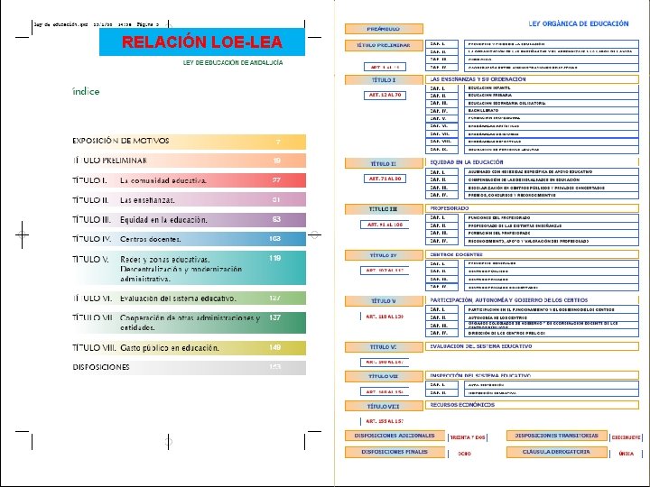 RELACIÓN LOE-LEA 