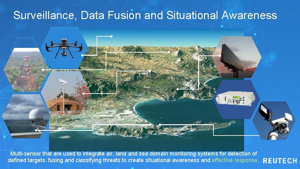 Surveillance, Data Fusion and Situational Awareness Multi-sensor that are used to integrate air, land