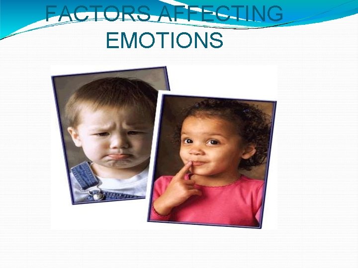 FACTORS AFFECTING EMOTIONS 