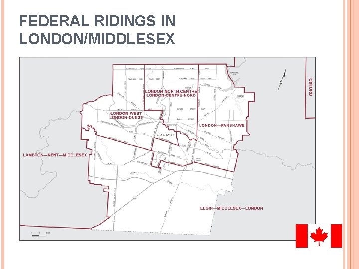 FEDERAL RIDINGS IN LONDON/MIDDLESEX 