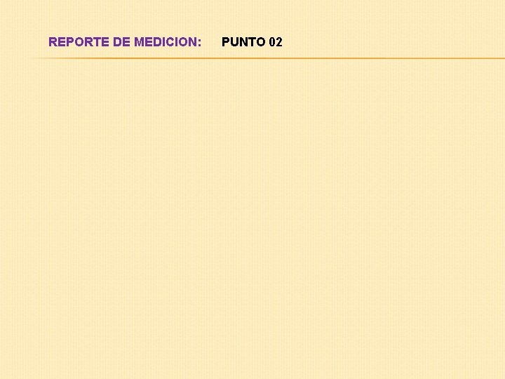 REPORTE DE MEDICION: PUNTO 02 