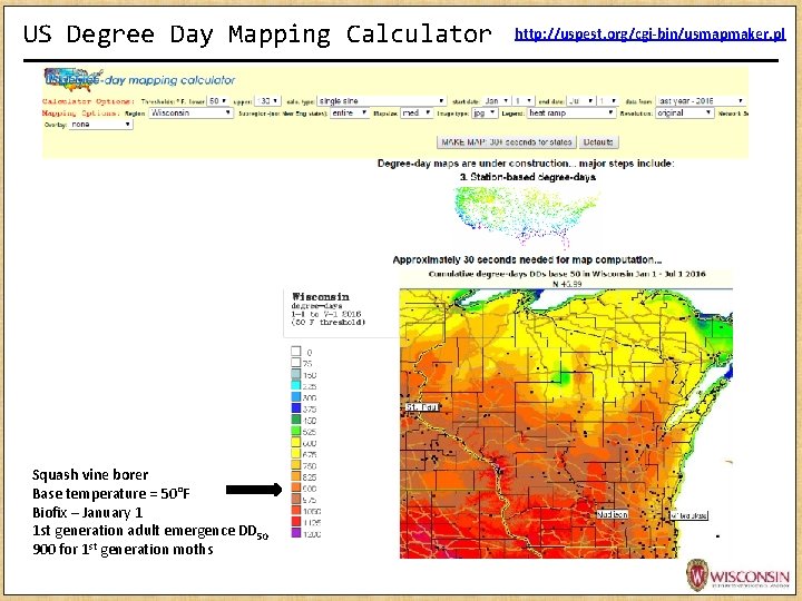 US Degree Day Mapping Calculator Squash vine borer Base temperature = 50°F Biofix – US Degree Day Mapping Calculator Squash vine borer Base temperature = 50°F Biofix –
