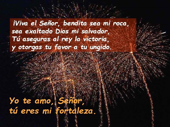¡Viva el Señor, bendita sea mi roca, sea exaltado Dios mi salvador, Tú aseguras
