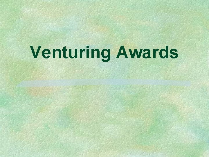 Venturing Awards 