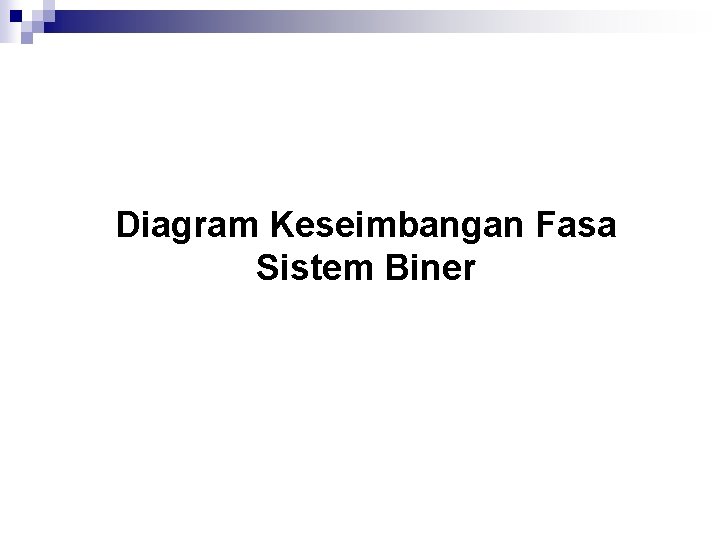 Diagram Keseimbangan Fasa Sistem Biner 