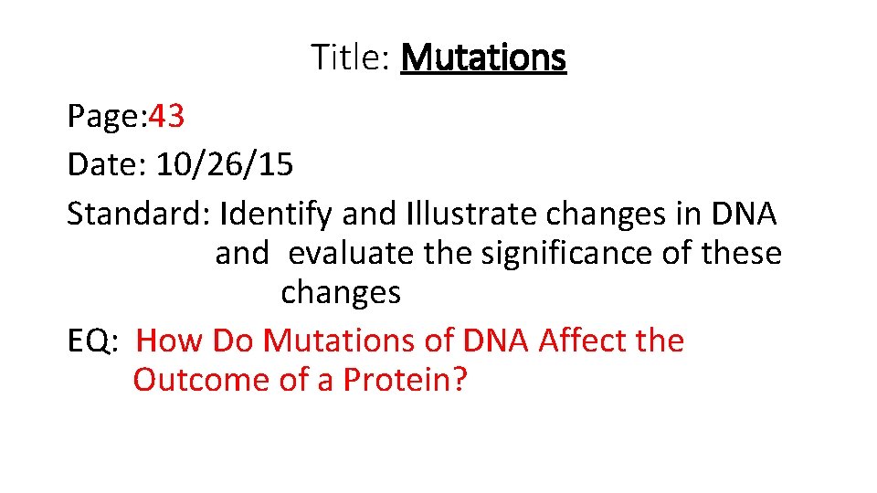 Bell Work t RNAs anticodons are complementary to