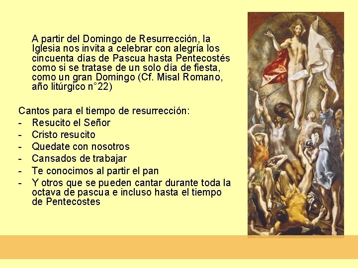 A partir del Domingo de Resurrección, la Iglesia nos invita a celebrar con alegría A partir del Domingo de Resurrección, la Iglesia nos invita a celebrar con alegría