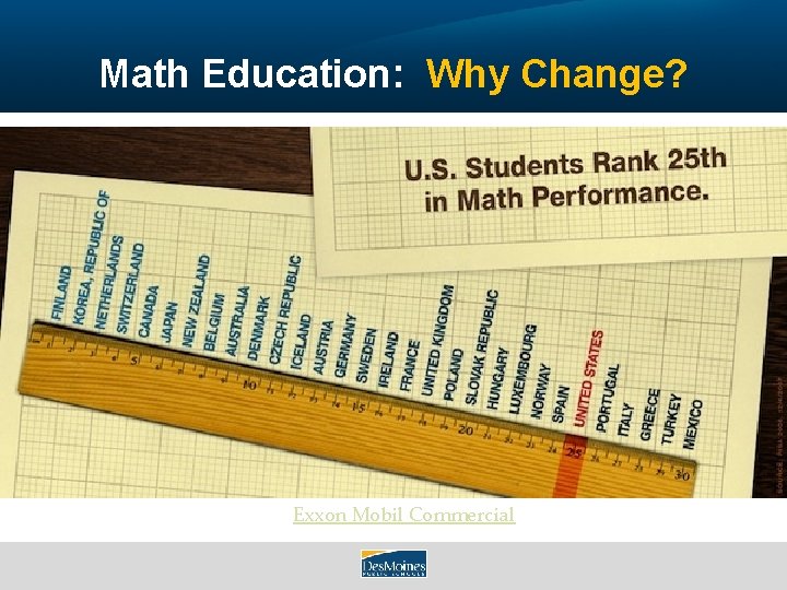 Math Education: Why Change? “I was taught math that way – and I know