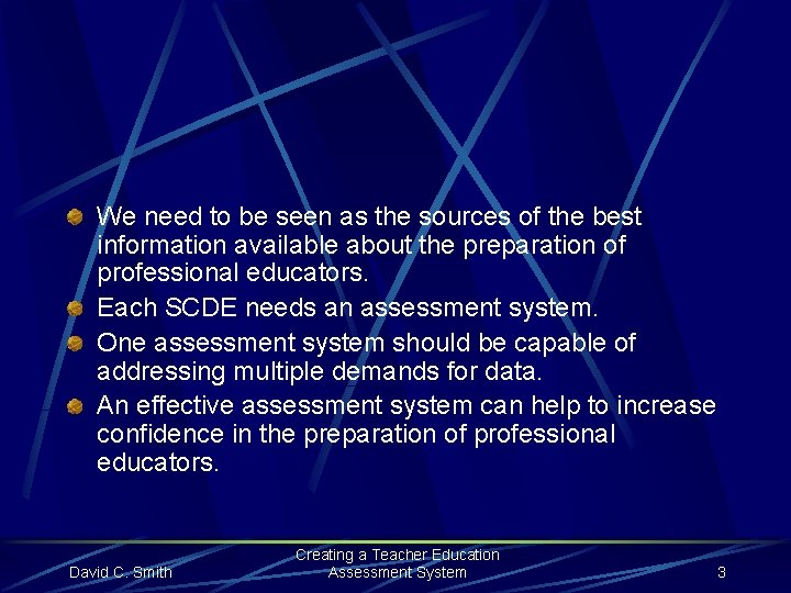 We need to be seen as the sources of the best information available about